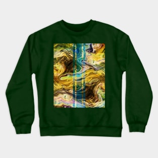 Colorful Abstract Fluidic Pattern Crewneck Sweatshirt